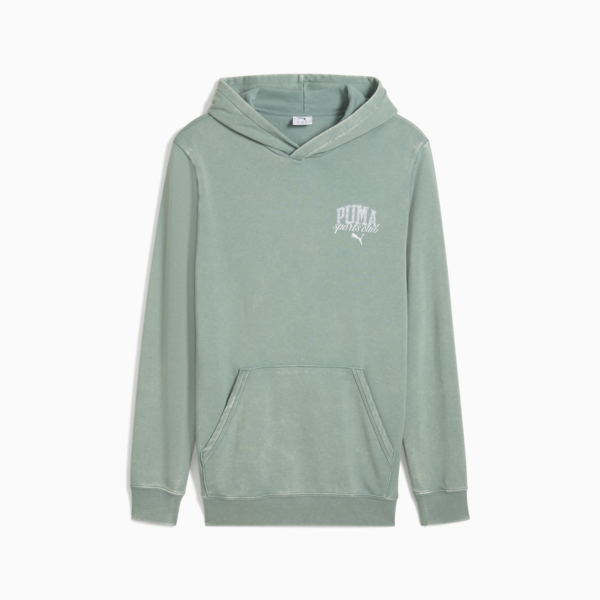 Sudadera con capucha PUMA Class Washed para hombre, Green Moon, large-MEX