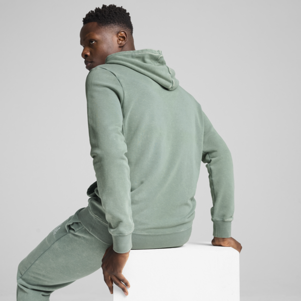 Sudadera con capucha PUMA Class Washed para hombre, Green Moon, large-MEX