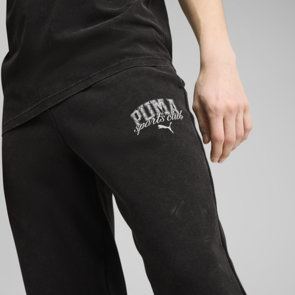 PUMA Class Washed Sweatpants Men, PUMA Black, large-MEX