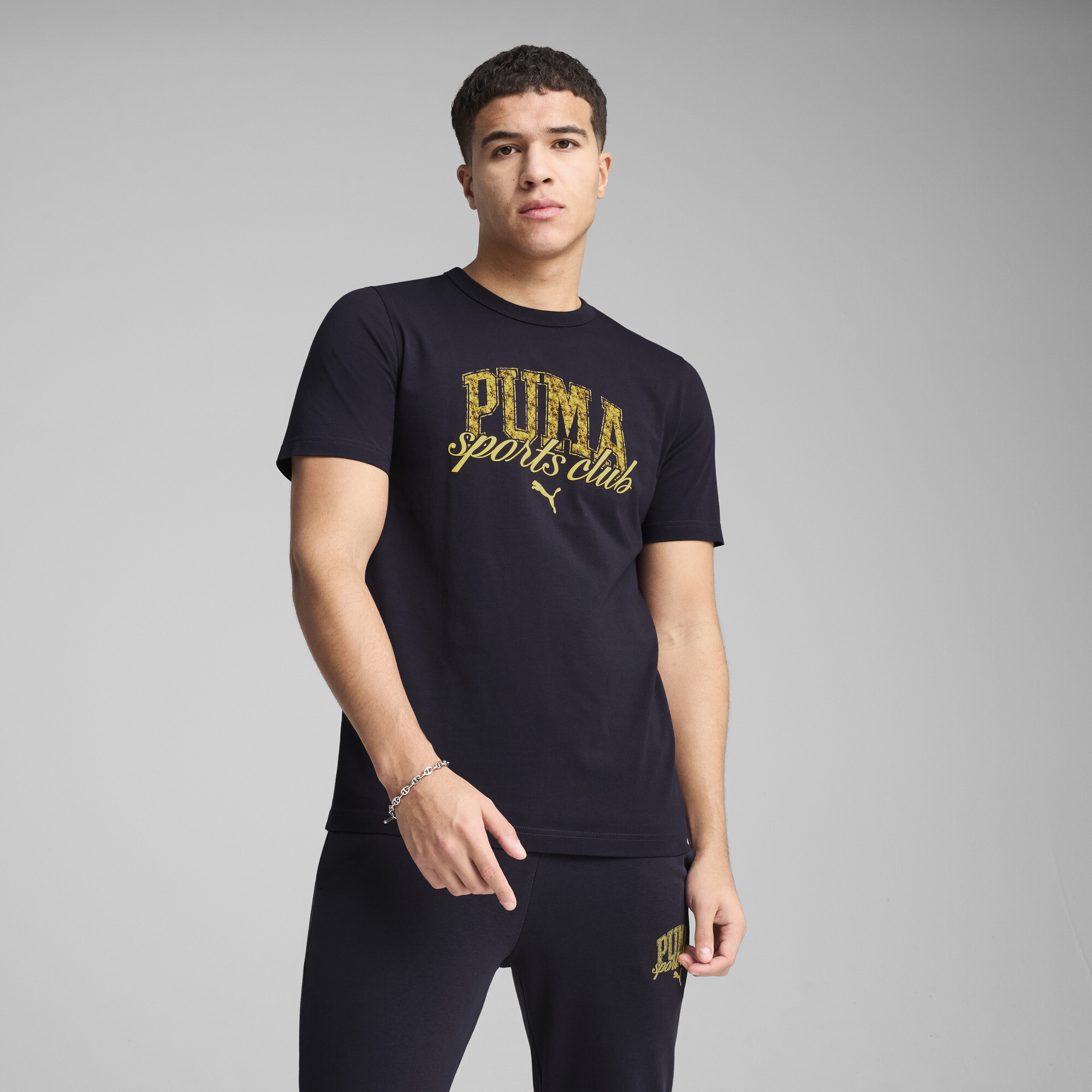 Puma Class T-Shirt mit Grafik Herren | Mit Print | New Navy | Größe: L