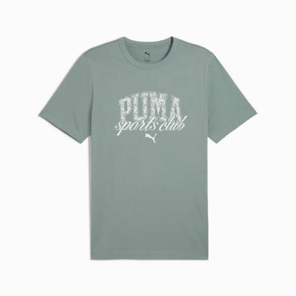 PUMA Class Graphic Tee Men, Green Moon, large-MEX