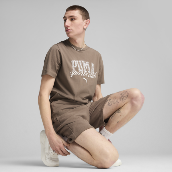 PUMA Class Graphic Tee Men, Totally Taupe, large-ZAF