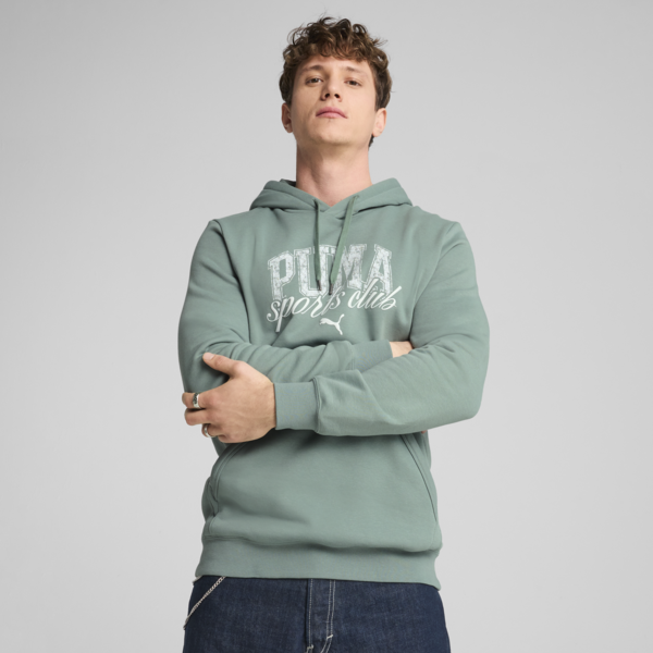 PUMA Class Hoodie Men, Green Moon, large-ZAF