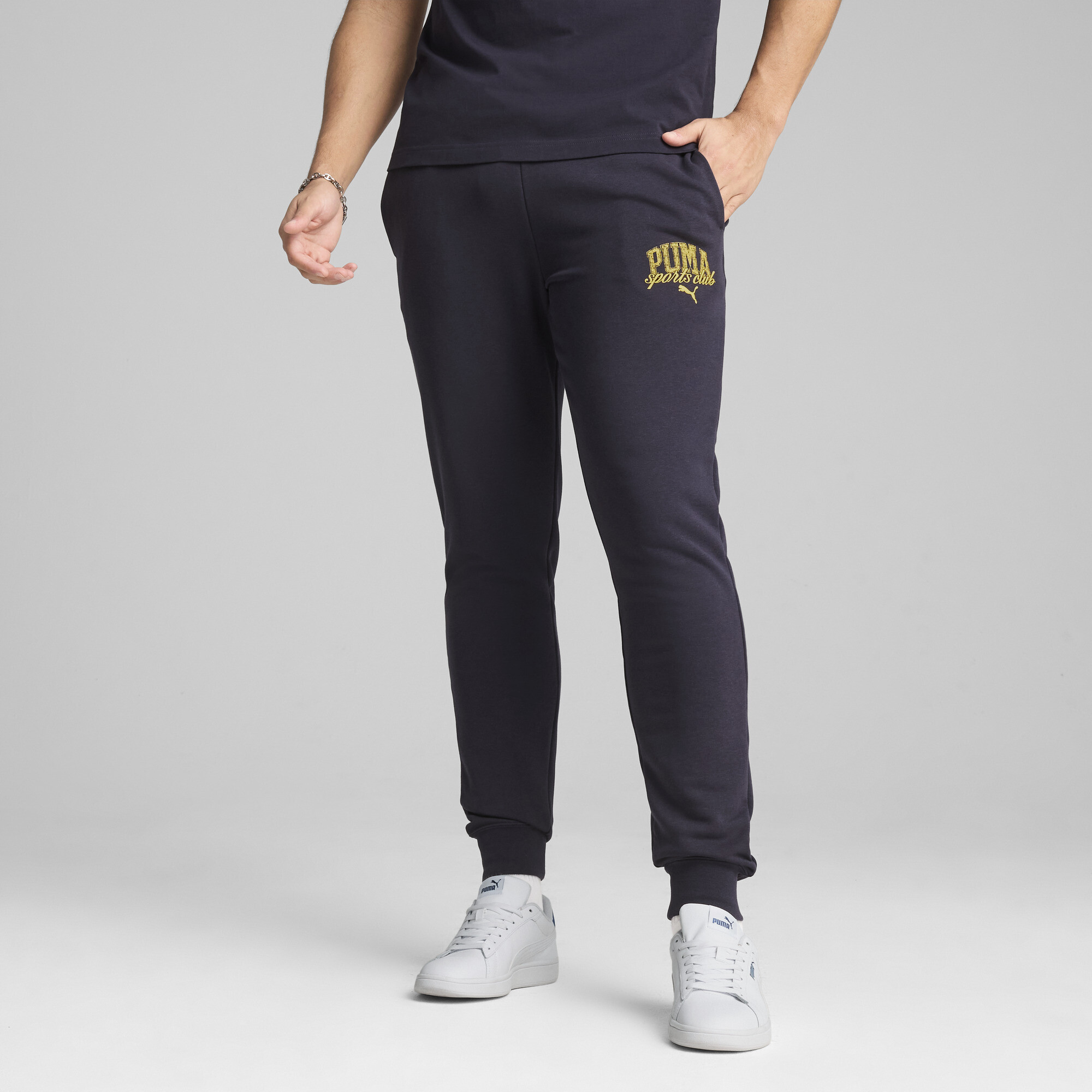 Puma Class Jogginghose Herren | Mit Print | New Navy | Größe: XXL