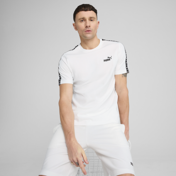 Essentials Tape Tee Men, PUMA White, large-MEX