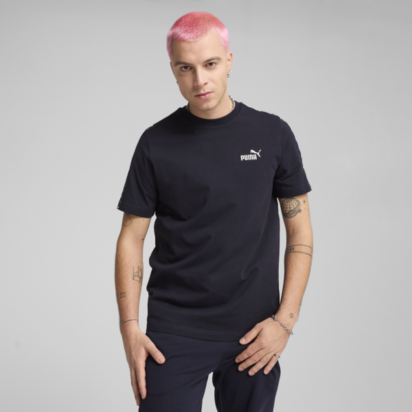 Essentials Tape Tee Men, New Navy, large-MEX
