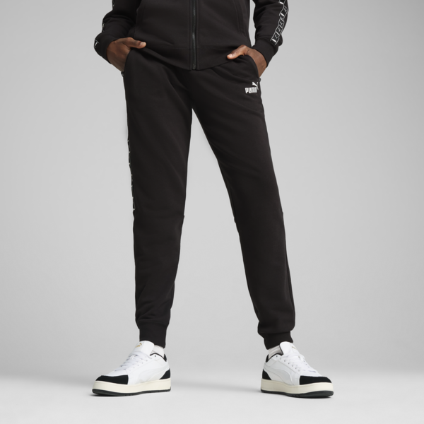 Pantalones de chándal Essentials Tape para hombre, PUMA Black, large-ARG