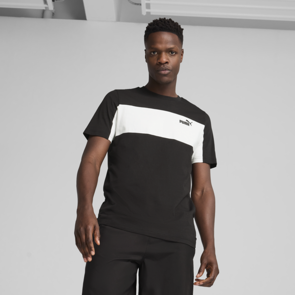 Remera Essentials para hombre, PUMA Black, large-ARG