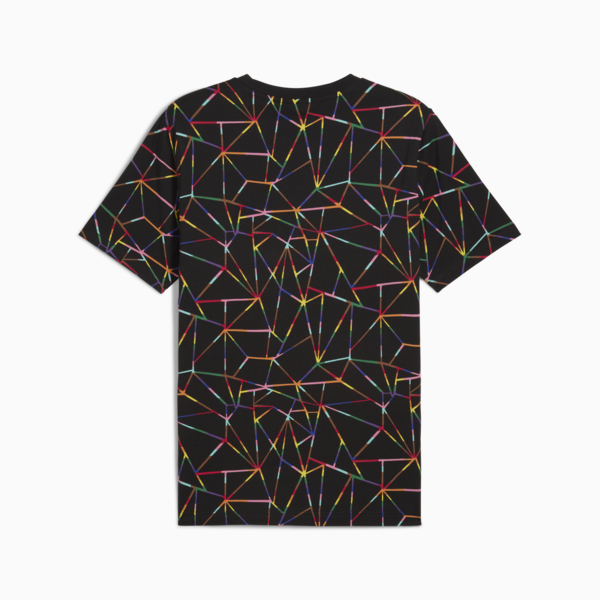 Playera estampada Love United para hombre, PUMA Black, large-MEX