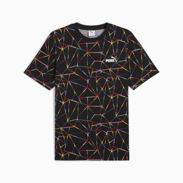 Playera estampada Love United para hombre, PUMA Black, large-MEX