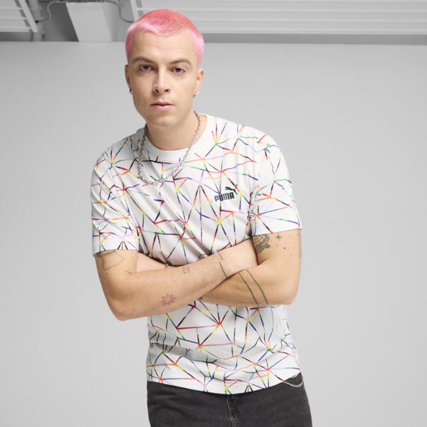 Playera estampada Love United para hombre, PUMA White, large-MEX