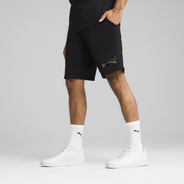 Shorts Love United 25cm para hombre, PUMA Black, large-MEX