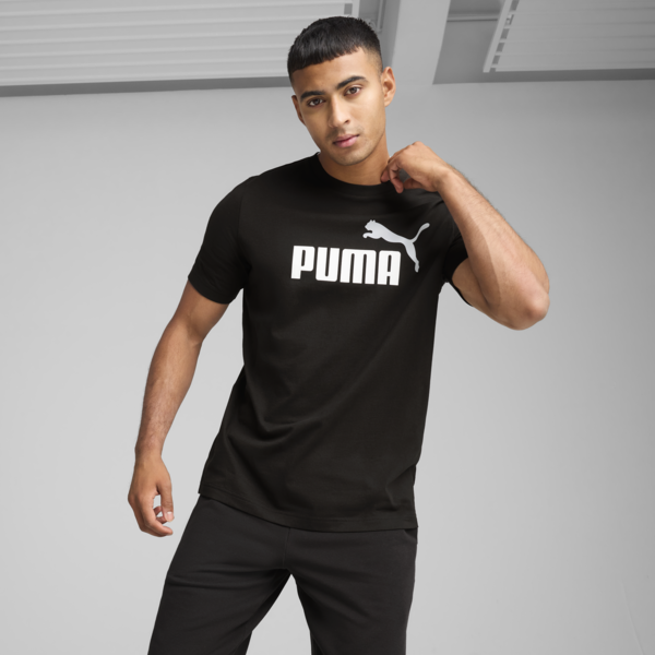 Remera Essentials 2 Colour No. 1 Logo para hombre, PUMA Black, large-ARG