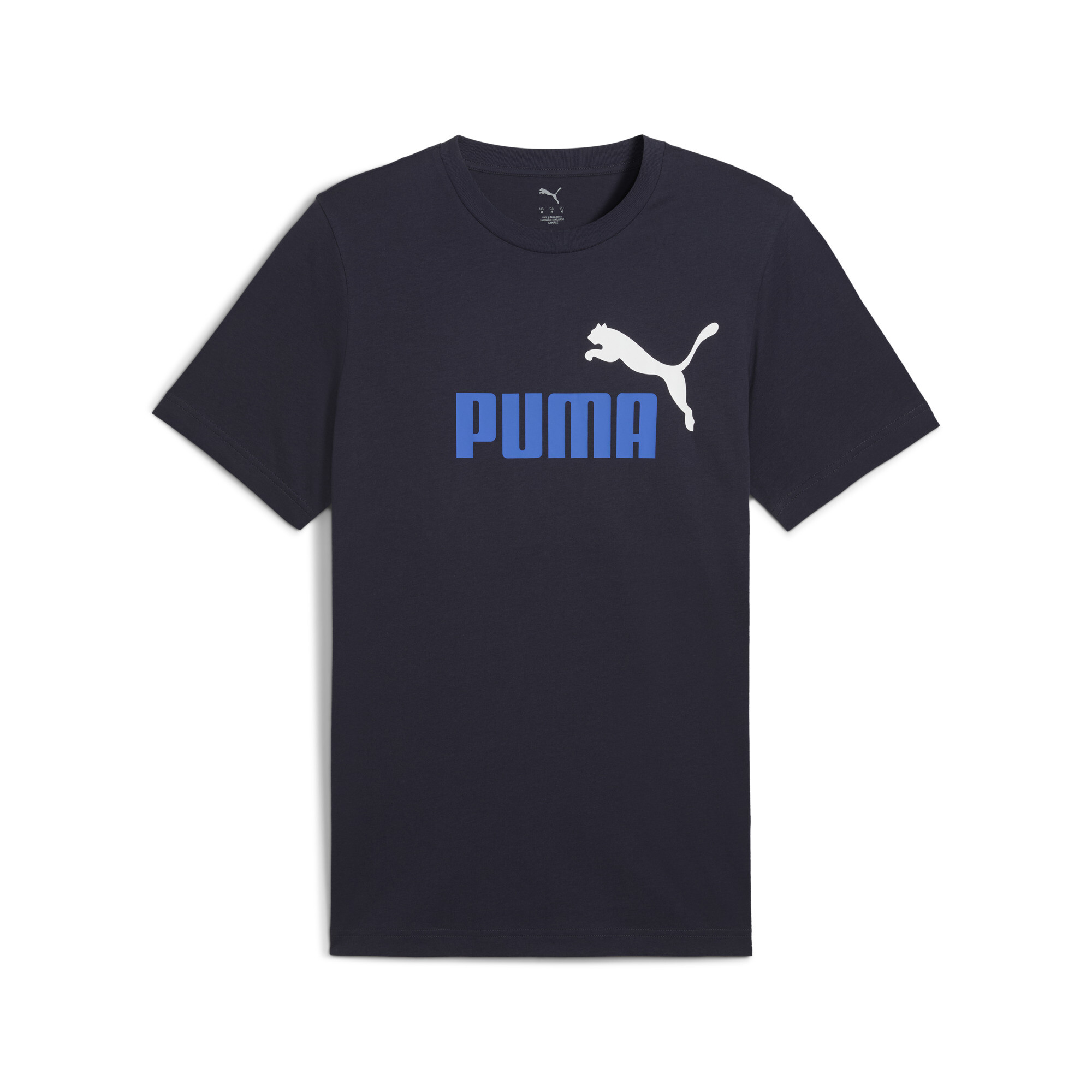 PUMA Essentials 2 Colour No. 1 Logo T-shirt voor Heren, Blauw, Maat L thumbnail 3