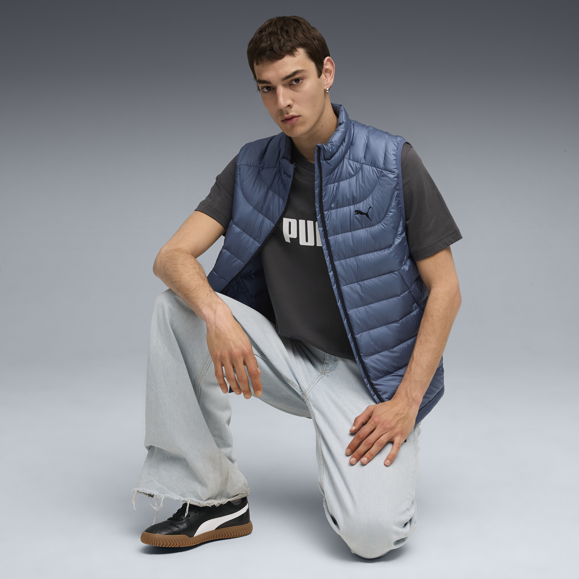 PUMA Essentials 2 Colour No. 1 Logo T-shirt voor Heren, Grijs, Maat XS thumbnail 4