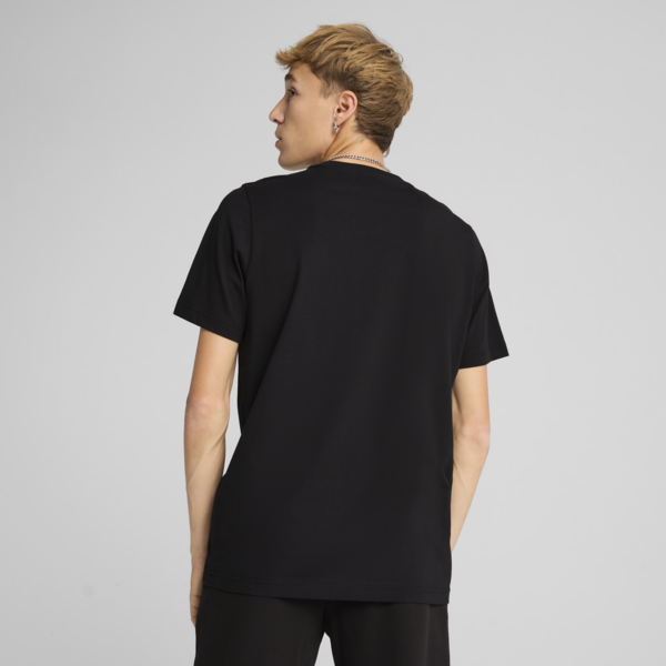 Essentials 2 Colour No. 1 Logo Tee Men, PUMA Black-Spring Fern, large-MEX