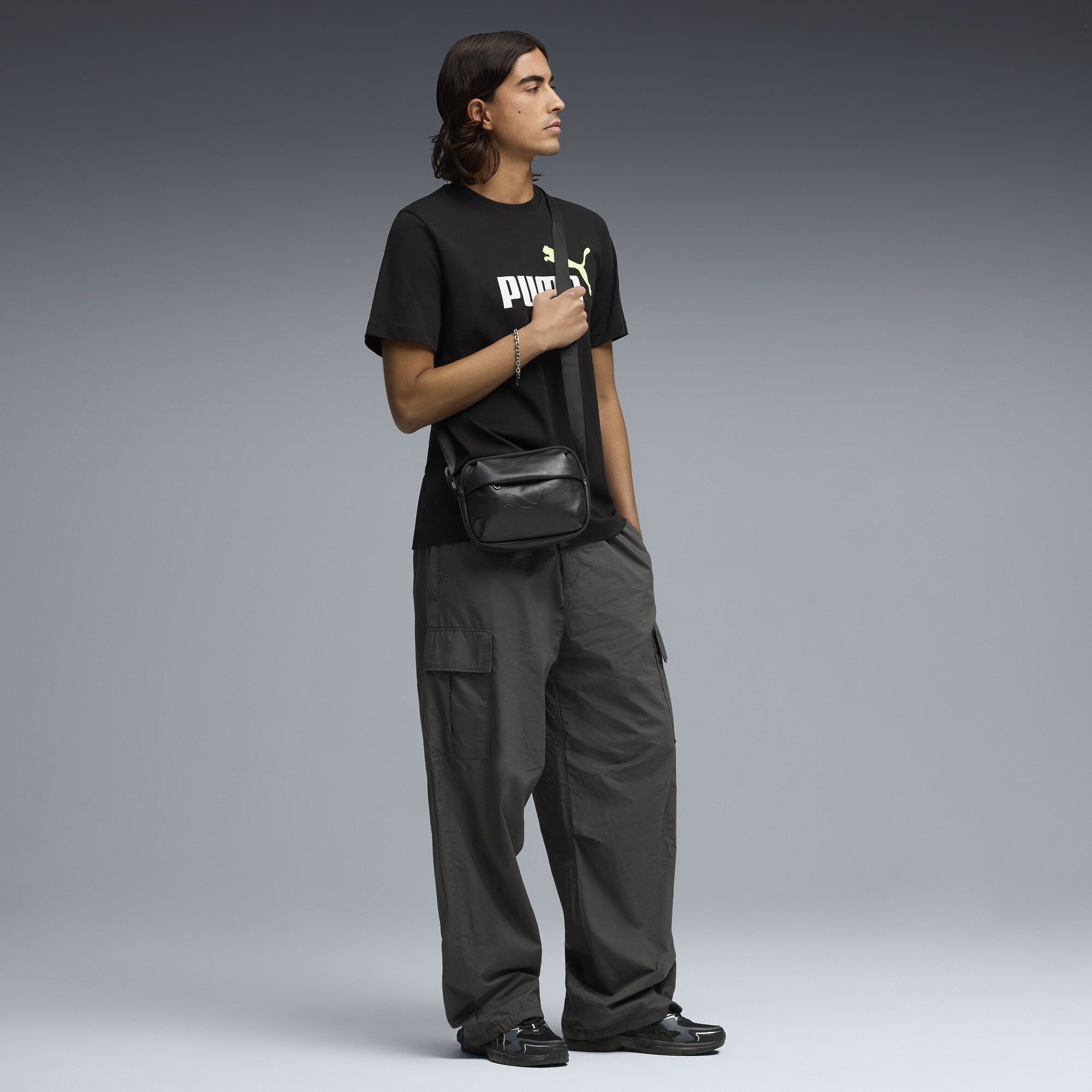 PUMA Essentials 2 Colour No. 1 Logo T-shirt voor Heren, Zwart, Maat L thumbnail 4