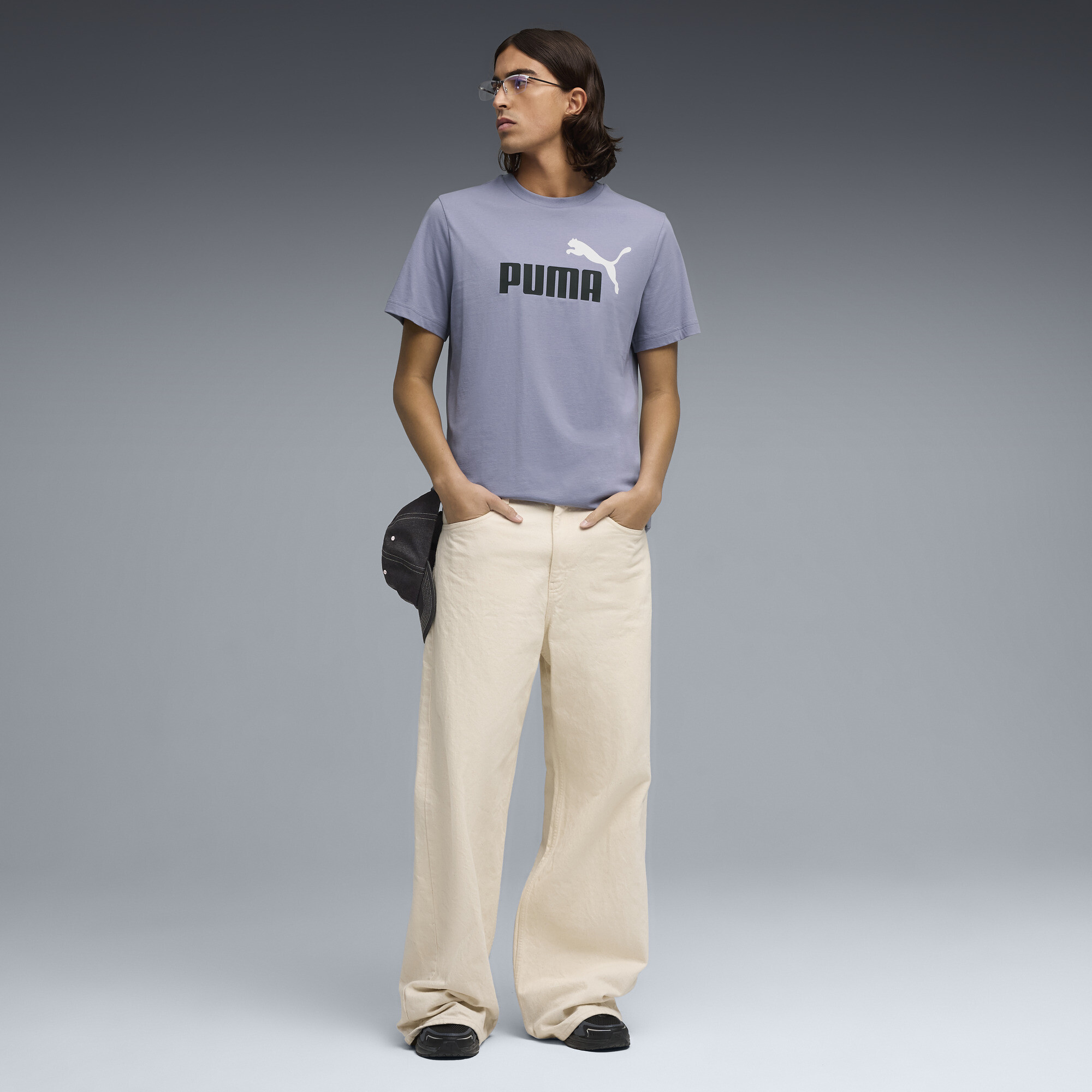 PUMA Essentials 2 Colour No. 1 Logo T-shirt voor Heren, Grijs, Maat XL thumbnail 4