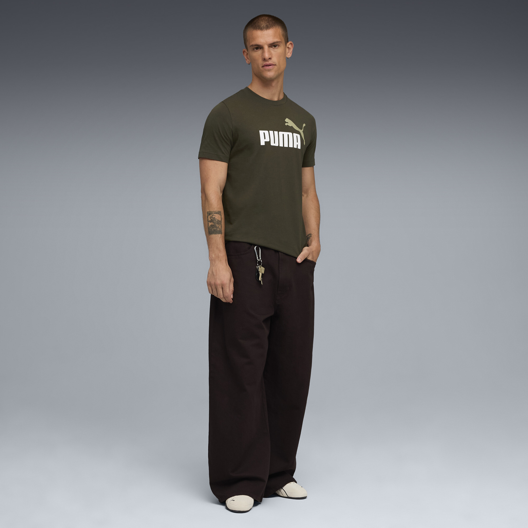 PUMA Essentials 2 Colour No. 1 Logo T-shirt voor Heren, Maat M thumbnail 4