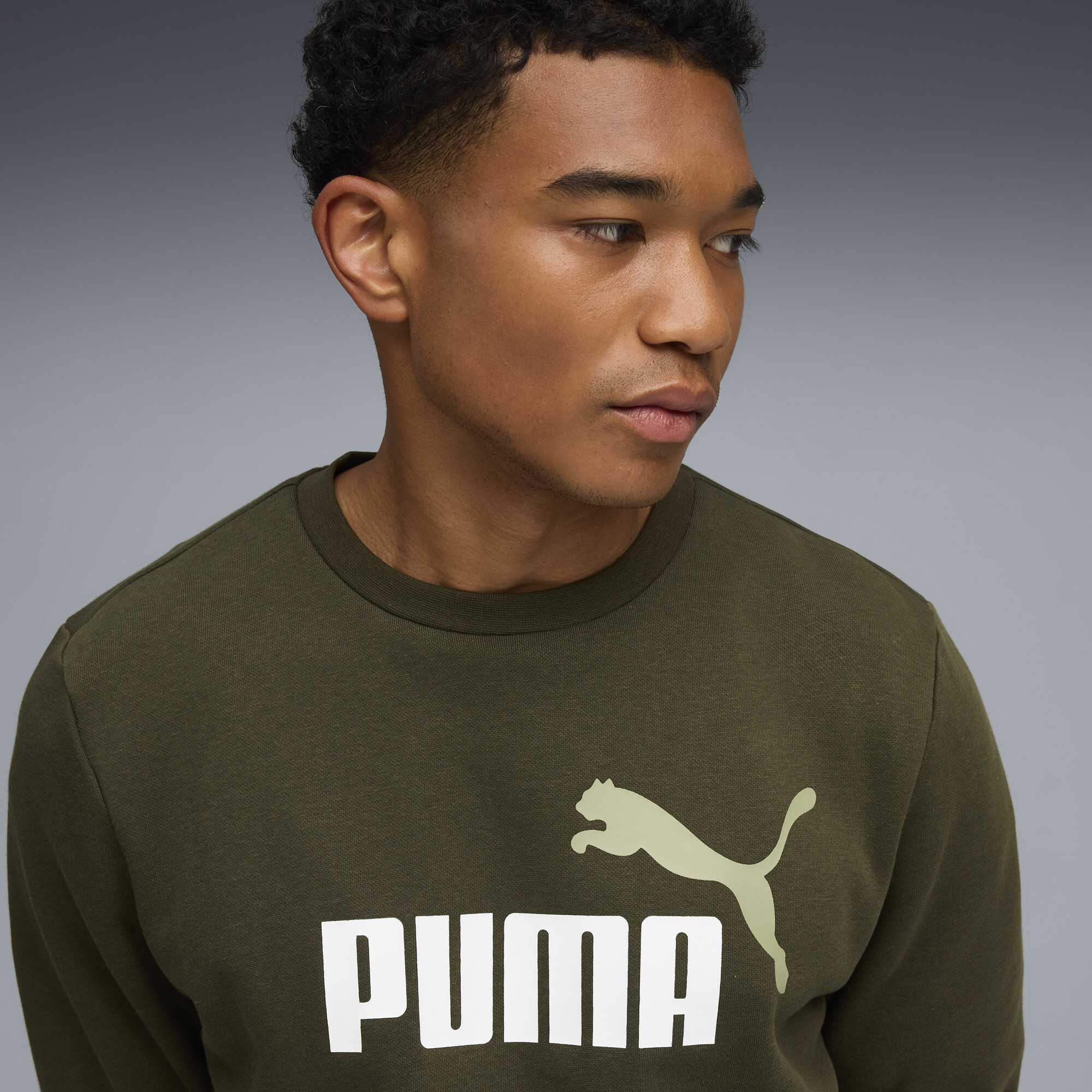 PUMA Essentials 2 Colour No. 1 Logo fleecetrui met ronde hals voor Heren, Maat XL thumbnail 7
