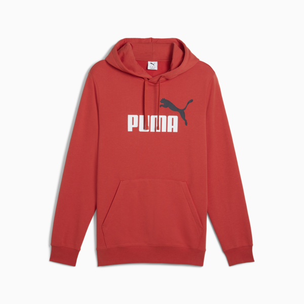 Essentials 2 Colour No. 1 Logo Hoodie Men, Red Fire, large-MEX