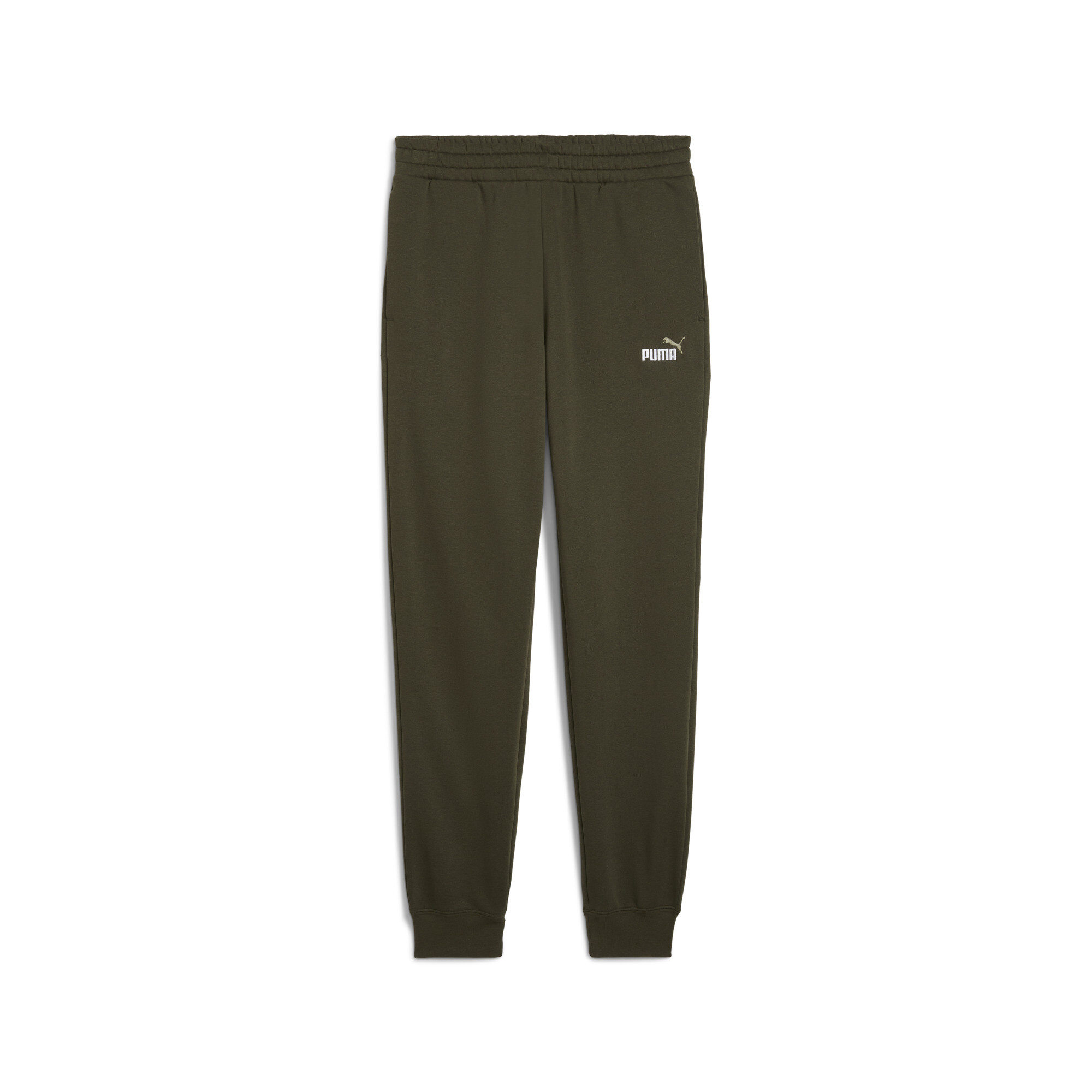 Puma Essentials 2 Colour No.1 Logo Jogginghose Herren | Mit Logo Print | Dark Olive | Größe: S