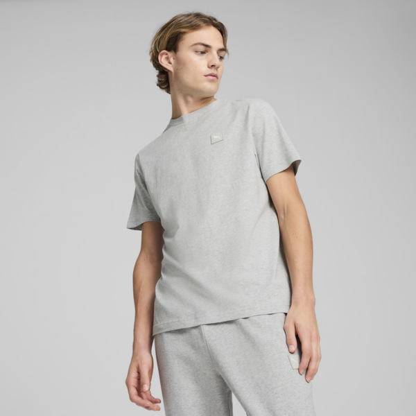 Essentials Elevated Tee Men, Light Gray Heather, large-MEX