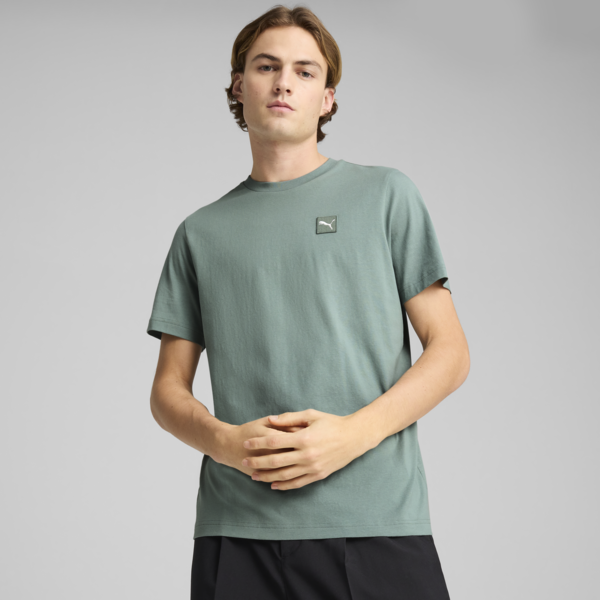 Essentials Elevated Tee Men, Green Moon, large-MEX