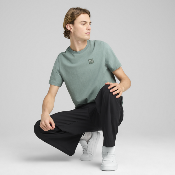 Essentials Elevated Tee Men, Green Moon, large-MEX