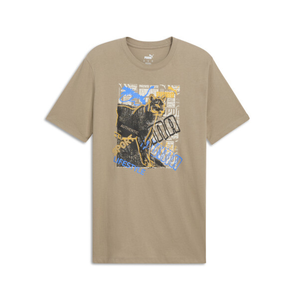 Puma Graphics Photoprint Men's T-shirt In Oak Branch