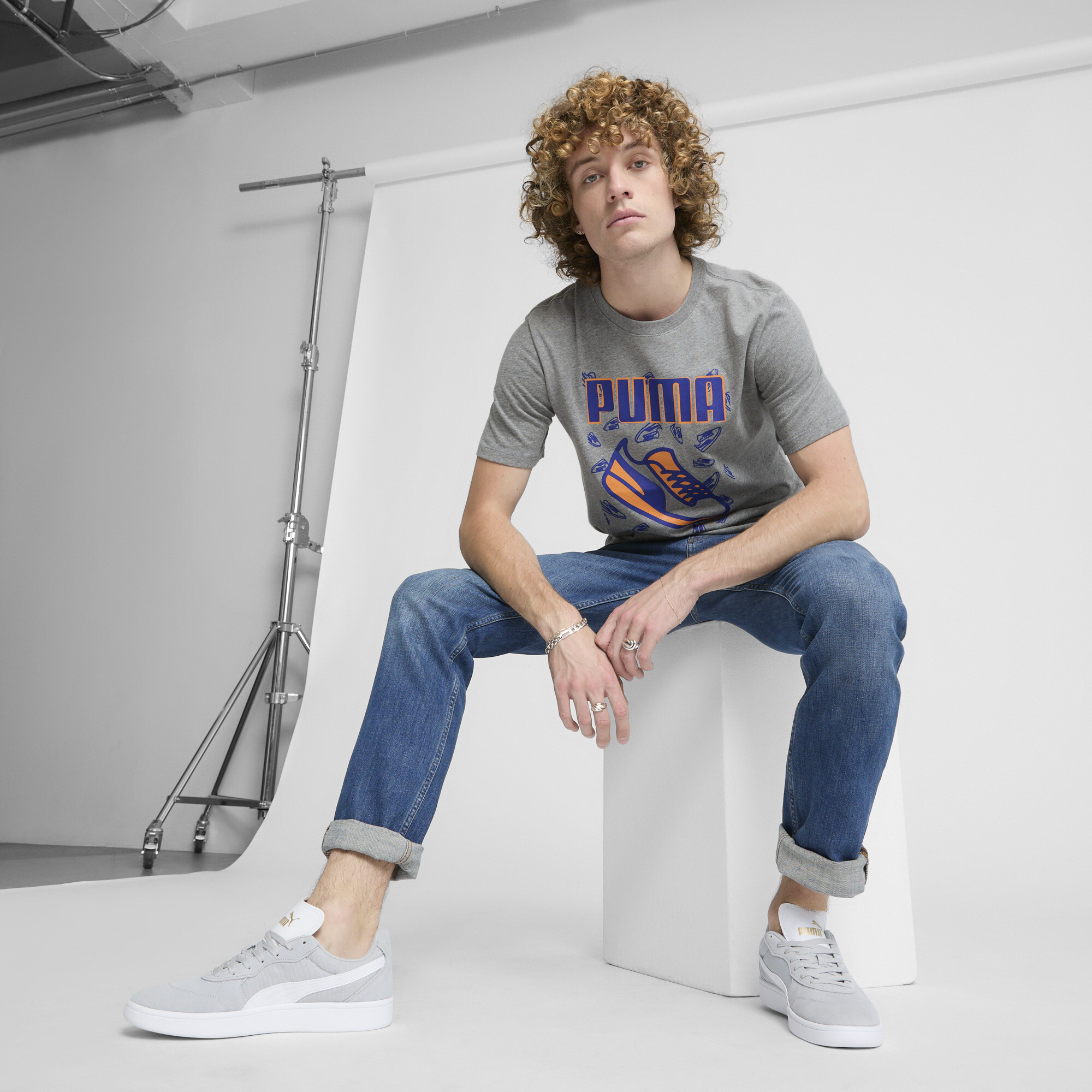 PUMA Men's Sneakers Graphic Tee