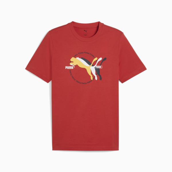 Playera Graphics Multiple Cat Logo para hombre, Red Fire, large-MEX