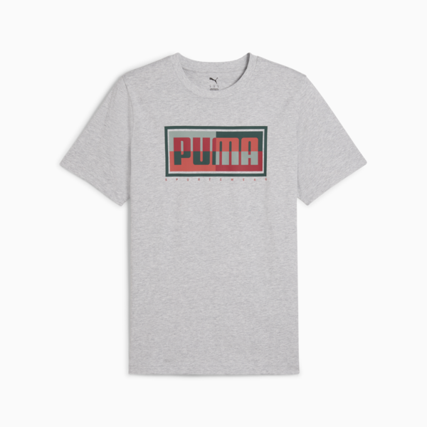Remera Graphics PUMA Box para hombre, Light Gray Heather, large-ARG
