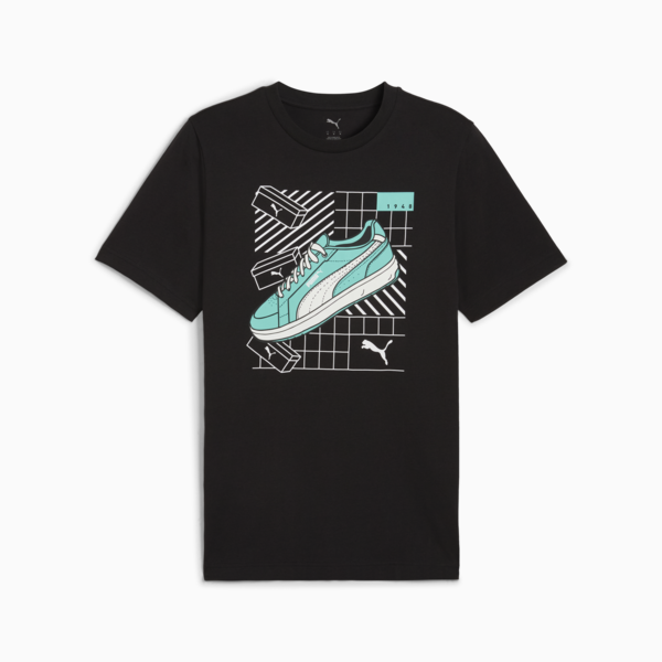 Graphics Sneaker Tee Men, PUMA Black, large-MEX