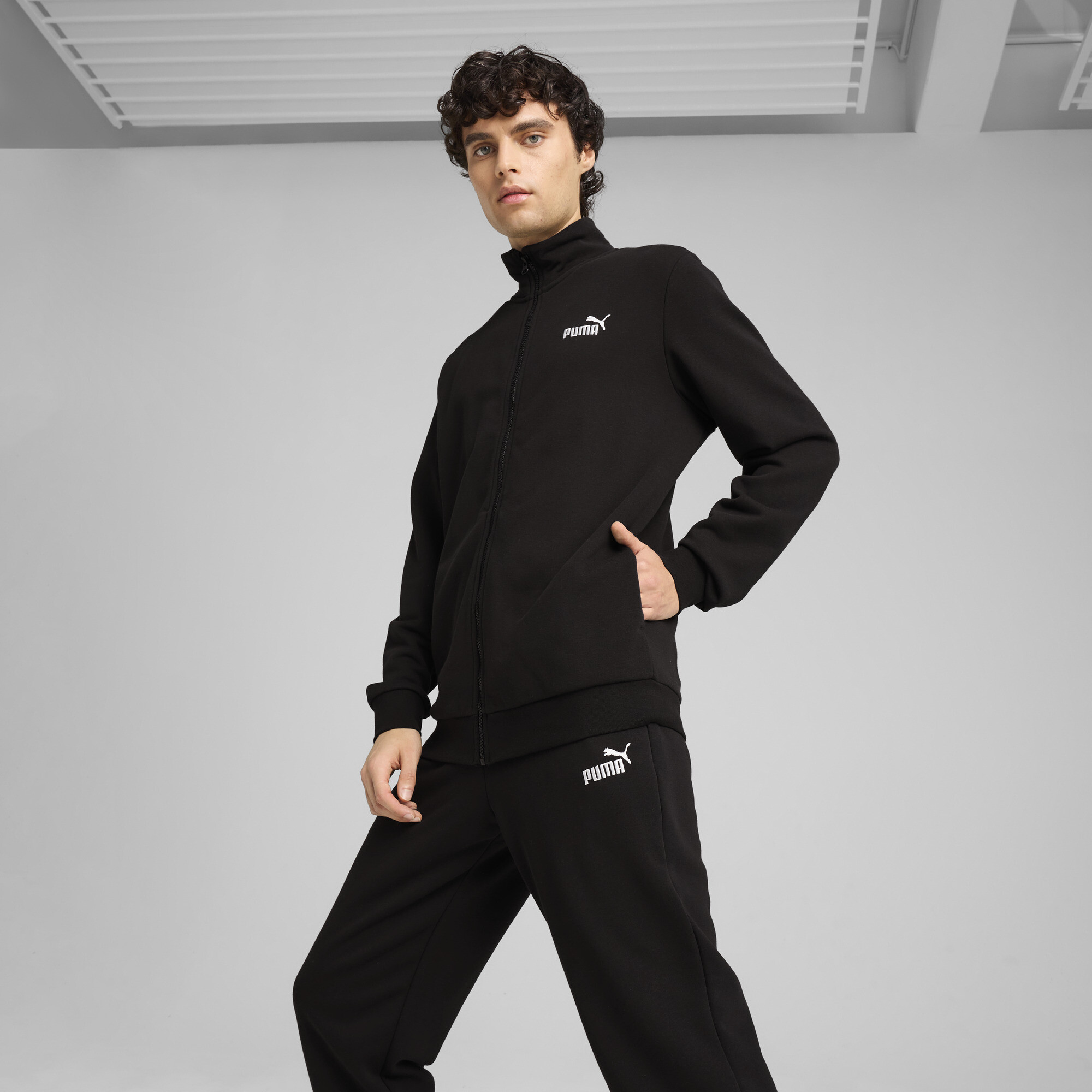 PUMA Essentials sweatpak voor Heren, Zwart, Maat XS thumbnail 6