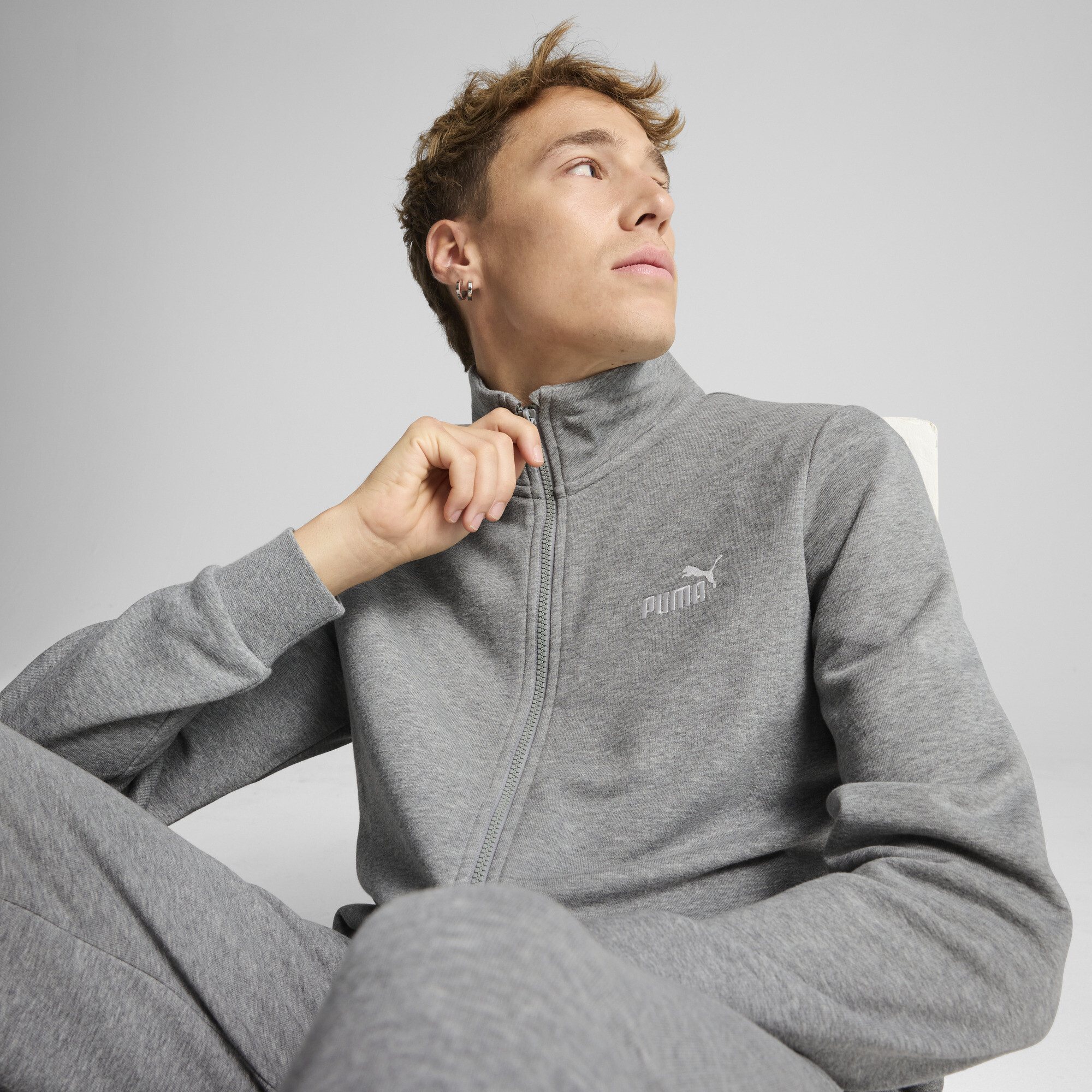 PUMA Essentials sweatpak voor Heren, Grijs, Maat M thumbnail 7