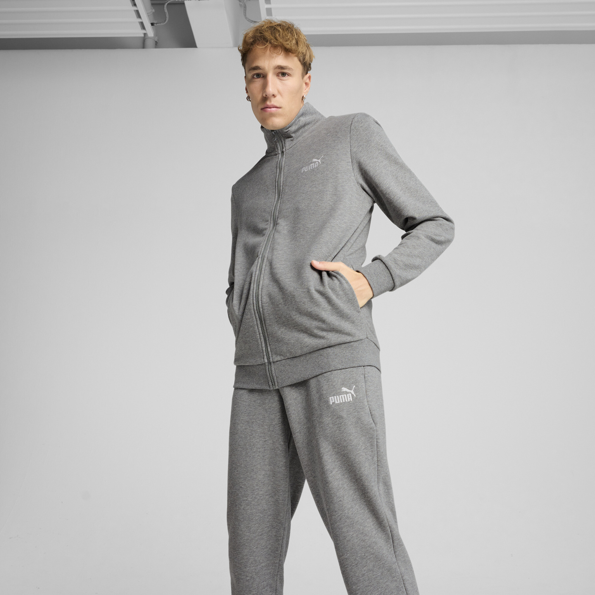 PUMA Essentials sweatpak voor Heren, Grijs, Maat M thumbnail 6