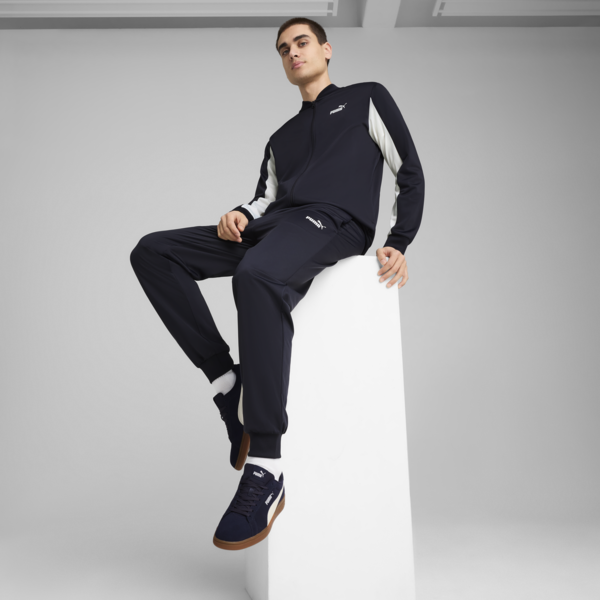 Conjunto de campera y jogging Baseball-Inspired para hombre, New Navy, large-ARG