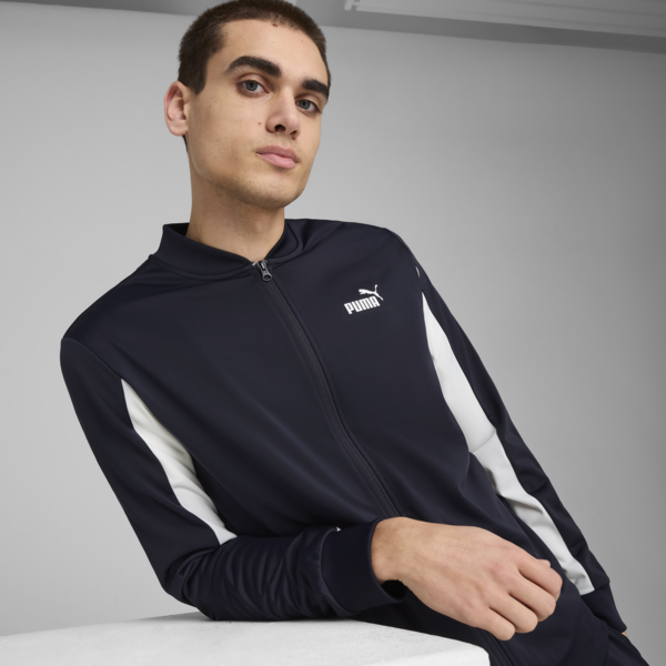 Conjunto de campera y jogging Baseball-Inspired para hombre, New Navy, large-ARG