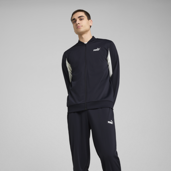 Conjunto de campera y jogging Baseball-Inspired para hombre, New Navy, large-ARG