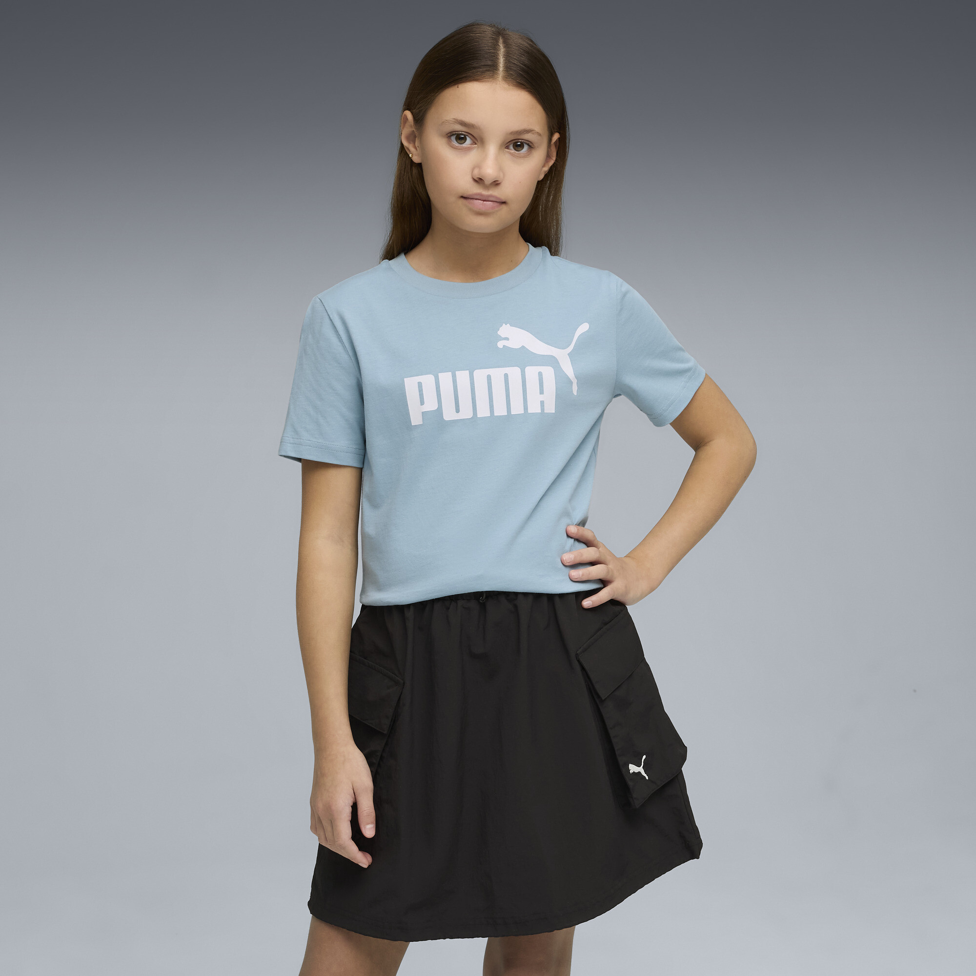 PUMA ESS No. 1-logo T-shirt voor Dames, Maat 15-16Y thumbnail 4