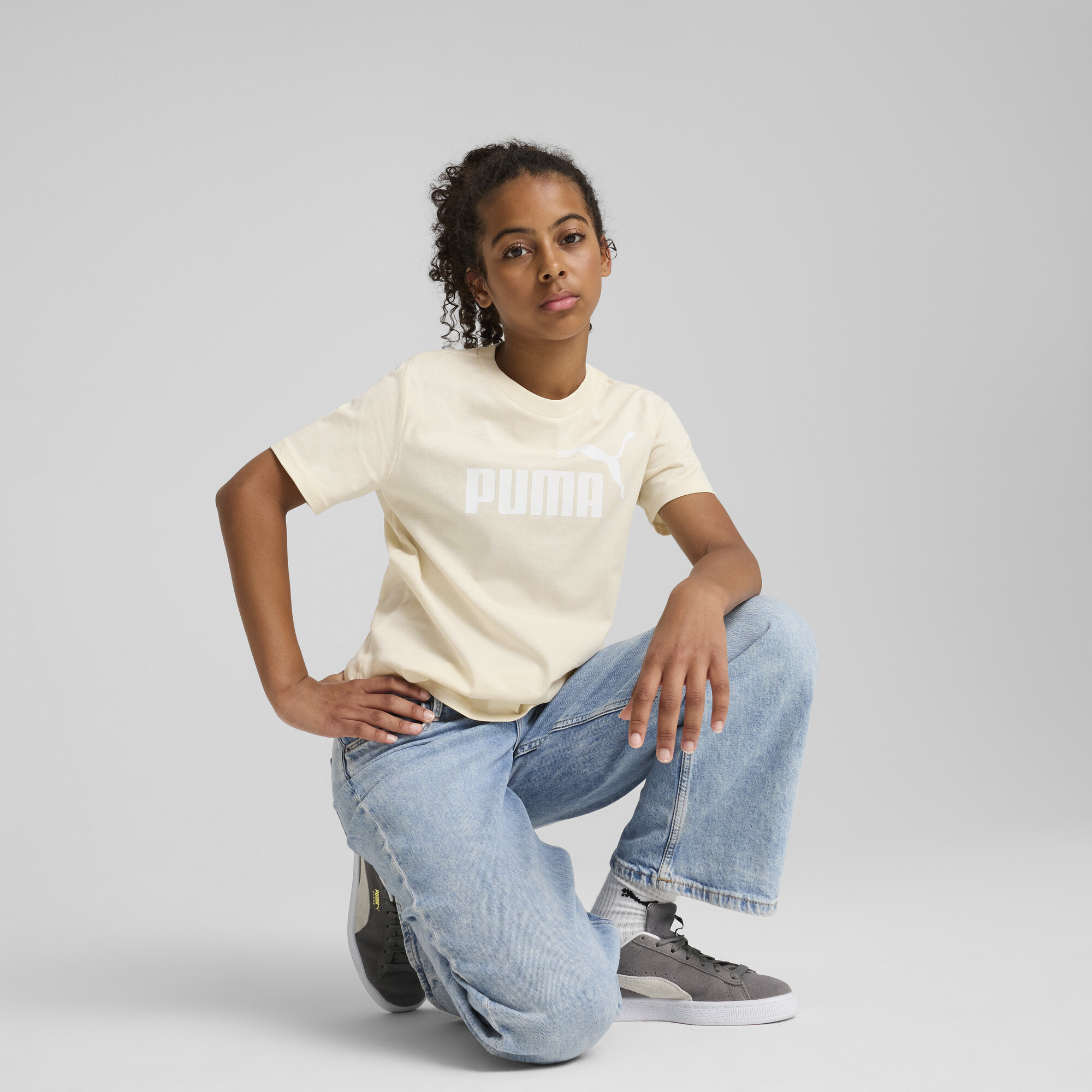 PUMA ESS No. 1-logo T-shirt, Alpine Snow