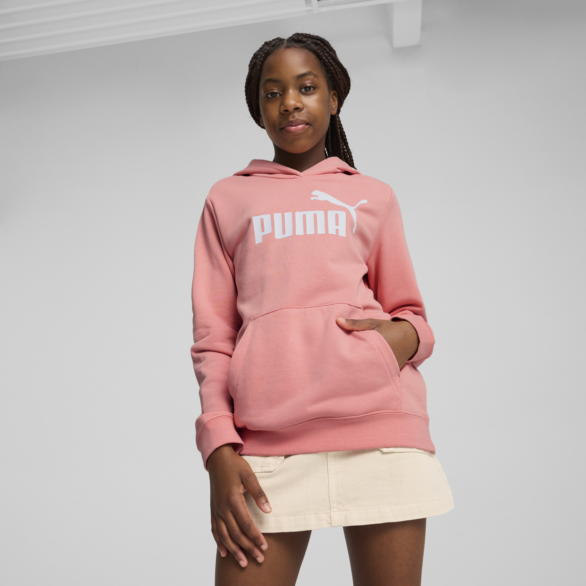 Puma ESS No. 1 Logo Hoodie Teenager Für Damen Für Kinder | Mit Logo Print | Pink Fruit | Größe: 9-10Y