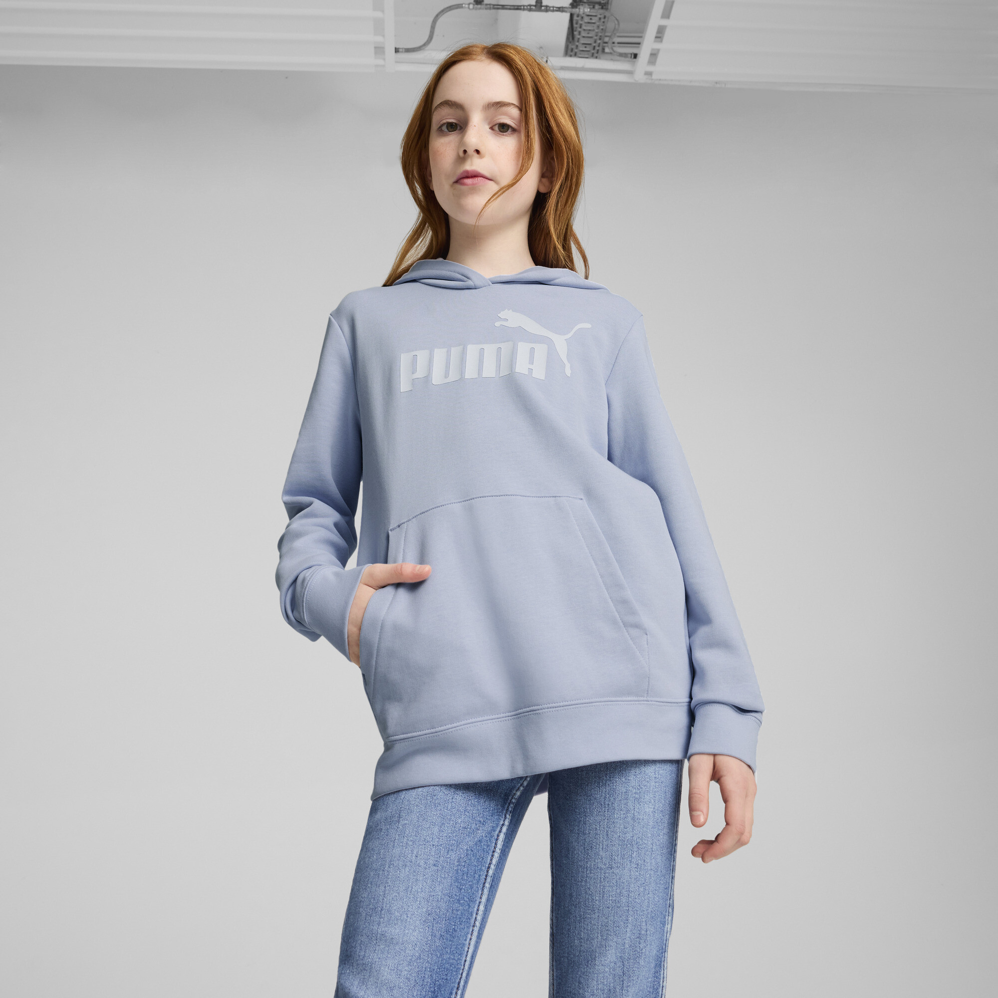 Puma ESS No. 1 Logo Hoodie Teenager Für Damen Für Kinder | Mit Logo Print | Cool Weather | Größe: 7-8Y