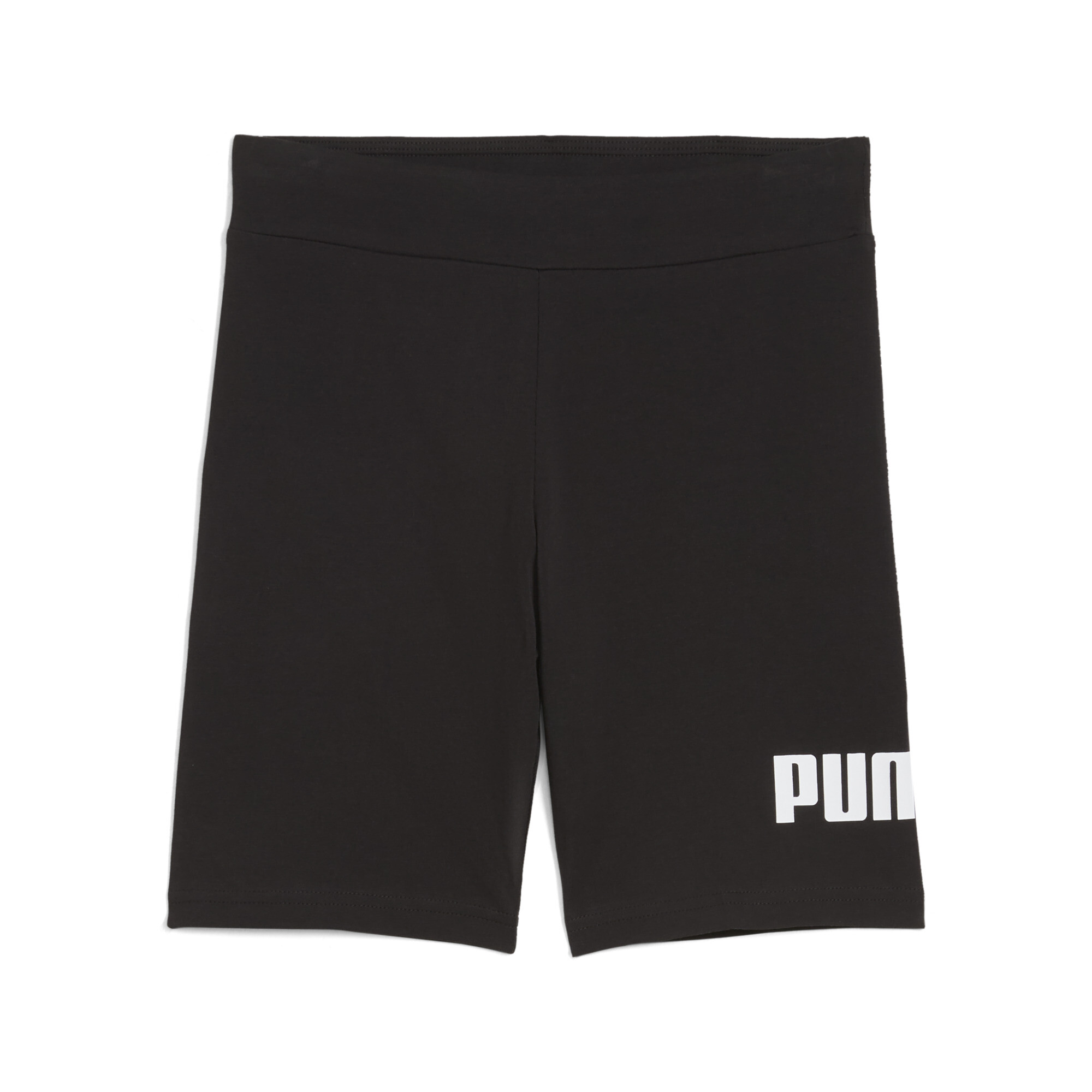 PUMA Ess No. 1-logo korte legging voor Dames, Zwart, Maat 5-6Y thumbnail 3