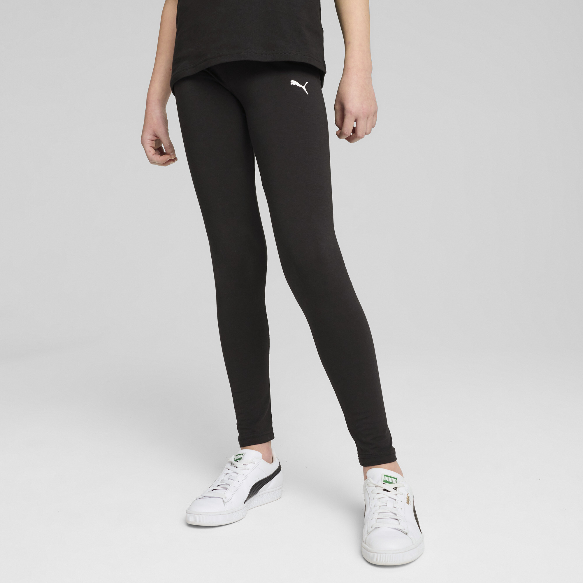 Puma ESS Leggings Teenager Für Damen Für Kinder | Mit Plain | Black | Größe: 13-14Y