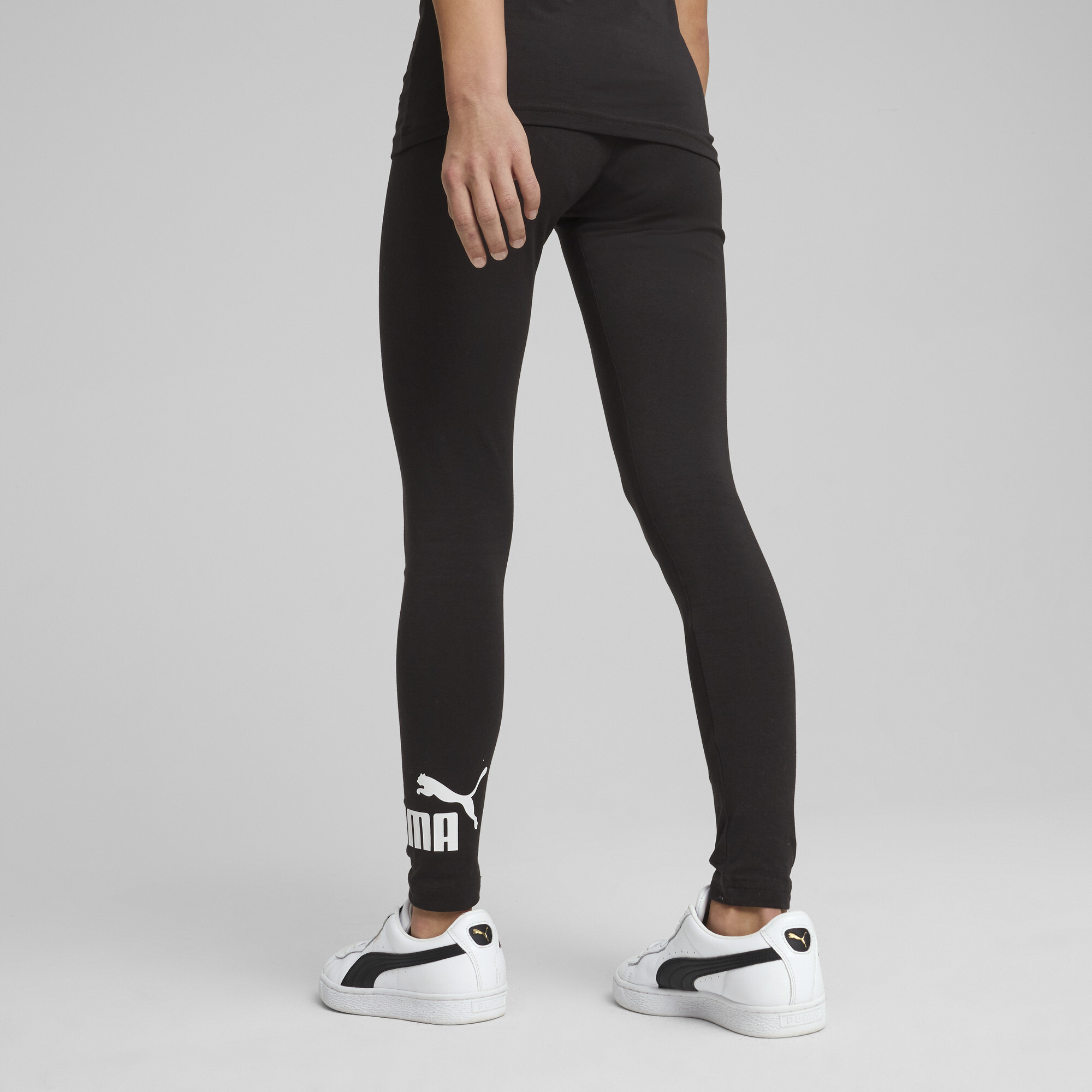 PUMA ESS No. 1-logo legging voor Dames, Zwart, Maat 11-12Y thumbnail 5