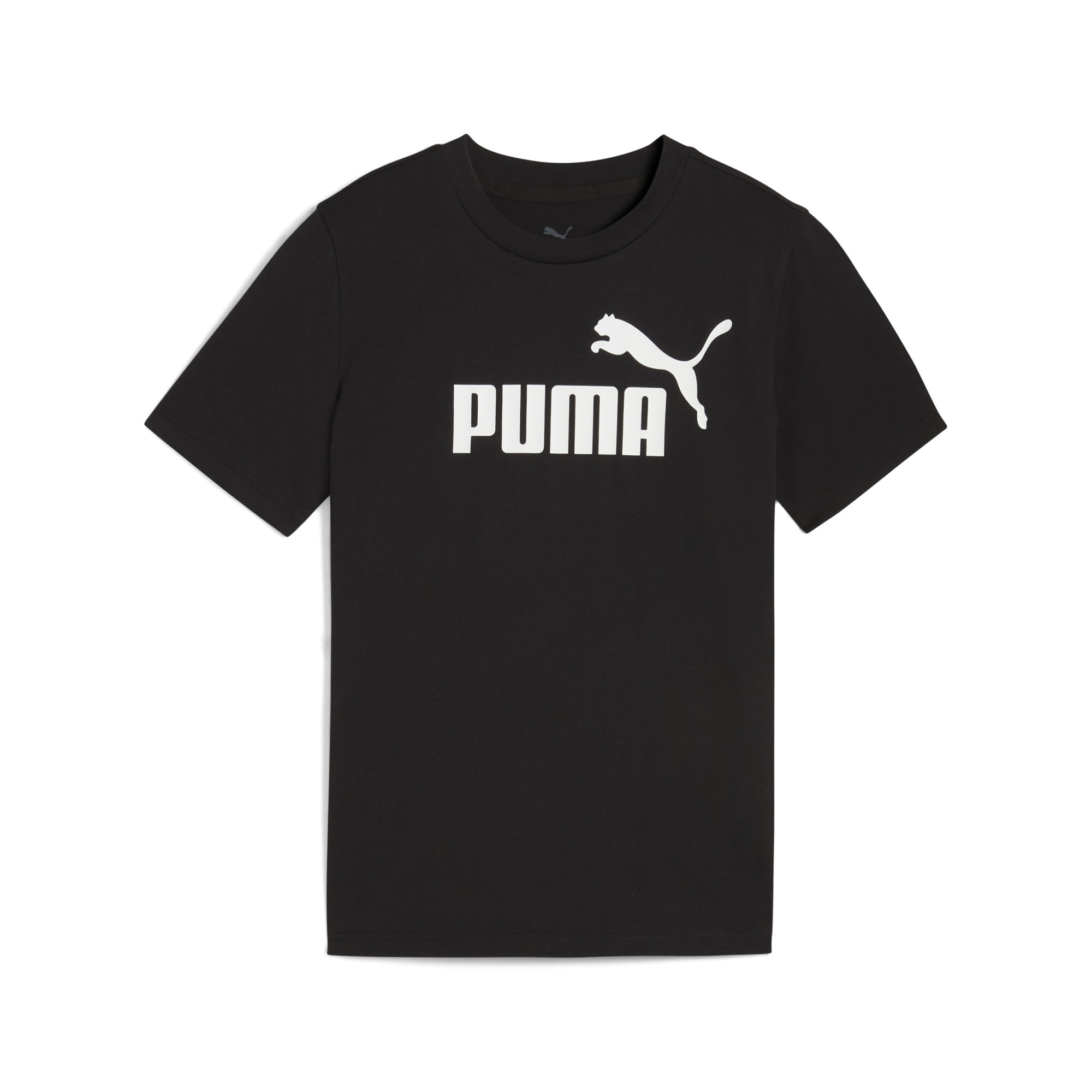 Puma ESS No. 1 Logo T-Shirt Teenager Für Herren Für Damen Für Kinder | Mit Logo Print | Black | Größe: 15-16Y