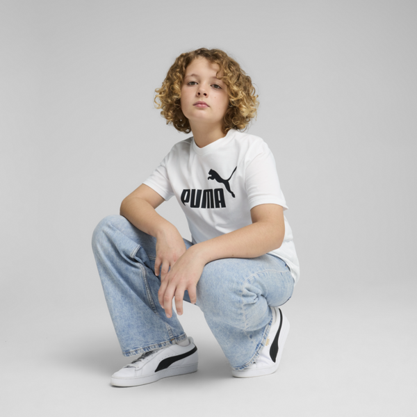 Playera Essentials No. 1 Logo para adolescentes, PUMA White, large-MEX
