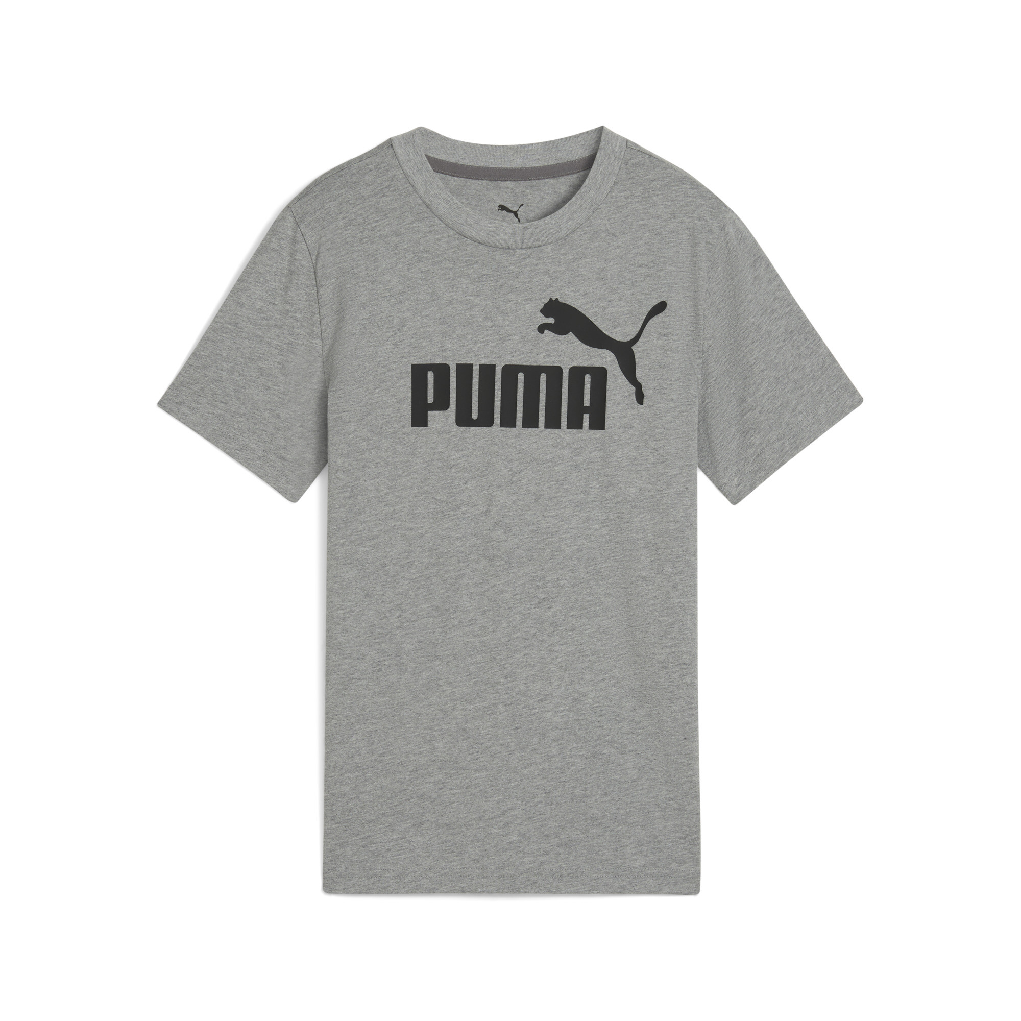 Puma ESS No. 1 Logo T-Shirt Teenager Für Herren Für Damen Für Kinder | Mit Plain | Medium Gray Heather | Größe: 15-16Y